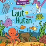 Buku Mewarnai: Hewan Laut dan Hewan Hutan